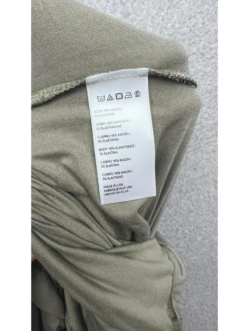 Free People Forever Always Ruched Jumpsuit Olive Green Wide Leg S Backless Boho